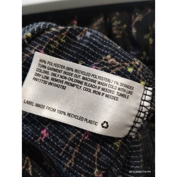 Ava & Viv Women's Size 1X Floral Puff sleeve Ribbed Casual Feminine Boho Dress‎ - Picture 10 of 11